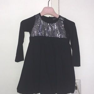 Lilliput Cotton Sequin Midnight Blue Dress